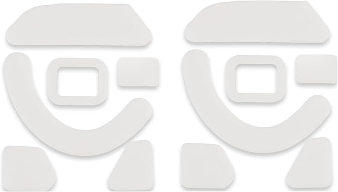 2 Pack V3 X Wireless Esports Gaming Mouse Feet Sliding Stickers, Mice Glass Skates Pad, Replacement Glide Stickers for Smooth Control and Precision on Any Gaming Surface (White PTFE)