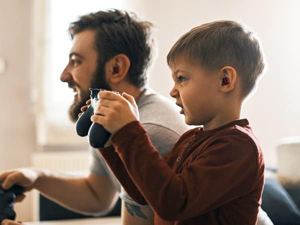 Kids Wireless Earbuds Bluetooth in-Ear Headphones with Microphone Comfort Lightweight Earphone with Noise Cancellation Bluetooth 5.0 in-Ear-Headset Touch Control 32 Hrs Playtime for iPhone/Android