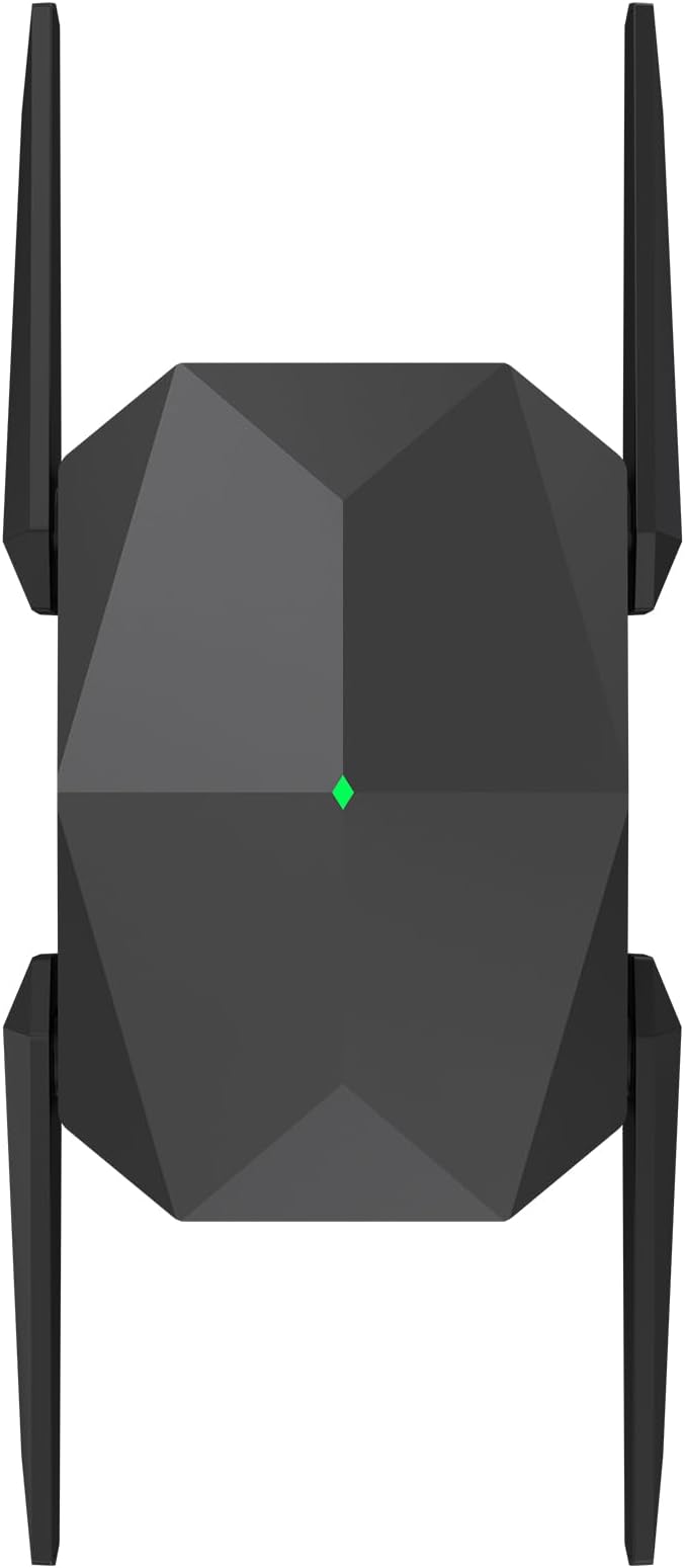 2025 AX3000 WiFi 6 Range Extender, WiFi Extender Signal Booster with Gigabit Ethernet Port, Dual Band (2.4G&5.8G) WiFi Repeater Cover up to 13888sp.ft, Faster Speed and Wider Cover(Black)