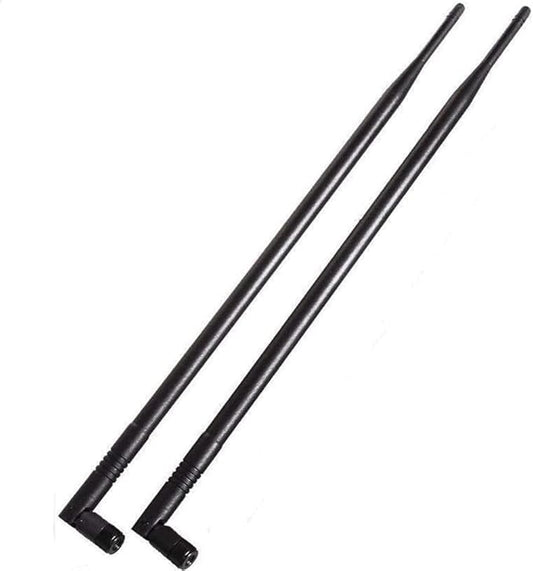8dBi High Gain Long Range Dual Band WiFi 2.4GHz 5GHz 5.8GHz MIMO RP-SMA Male Antenna for PCI WiFi Router Wireless Network Bluetooth Card USB Adapter Security IP Camera Video Surveillance Monitor PC