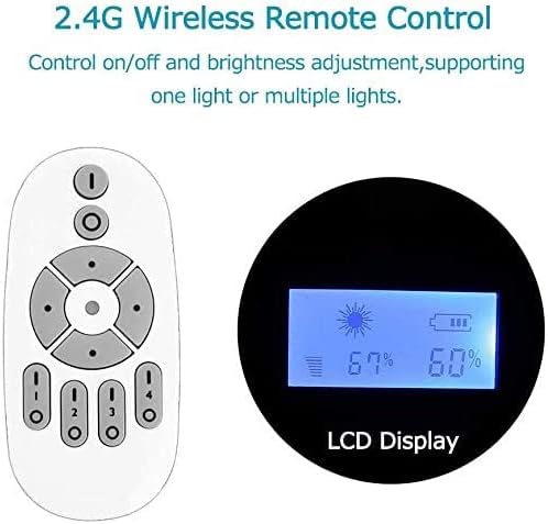 Wellmaking 80W Portable LED Light Continuous Light 5600K CRI 98 COB Spotlight Video Light Dimmable Lightweight Noiseless Fresnel Lens AC/DC Bowens Mount Wireless Remote Control Comes with Light Bag