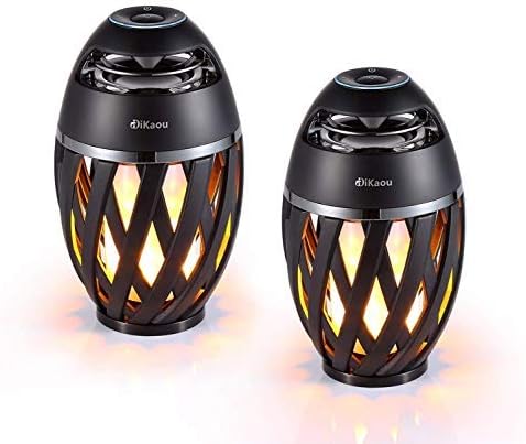 Led Flame Speaker, Torch Atmosphere Bluetooth Speakers&Outdoor Portable Stereo Speaker with HD Audio and Enhanced Bass,LED flickers Warm Yellow Lights BT4.2 for iPhone/iPad/Android