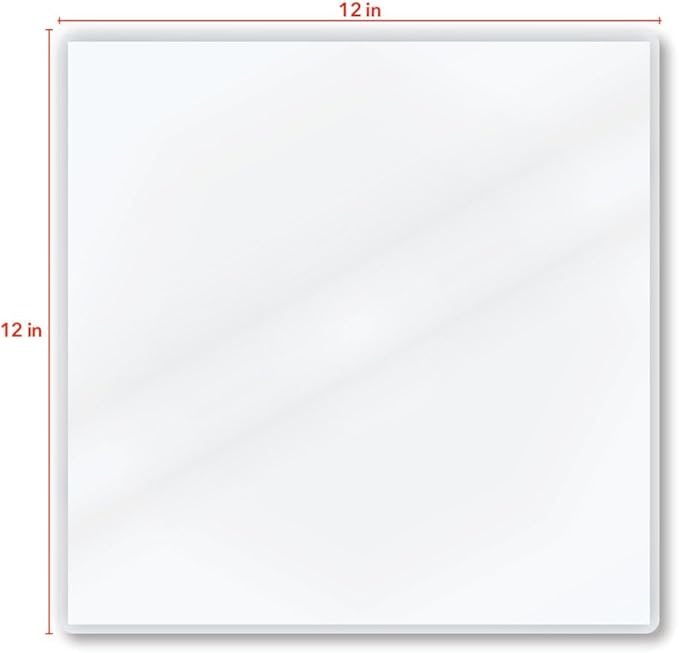 TruLam 3 Mil Laminating Pouches with Rounded Corners | Large Square Size | 12 in. x 12 in. | Glossy Finish | Premium Adhesive for High-Clarity | 2 Carriers Included | 100 Pack