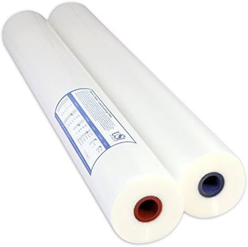 USI Opti Clear Thermal Low-Temp EVA Roll Laminating Film, 1 Inch Core, 3 Mil, 27 Inches x 250 Feet, Gloss Finish, 2-Pack