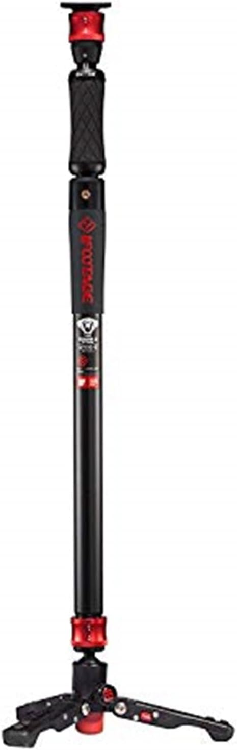 IFOOTAGE Camera Monopod Professional 59" Aluminum Telescoping Video Monopods with Tripod Stand Compatible for DSLR Cameras and Camcorders, Cobra 2 Monopod A150S