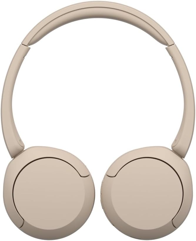 Sony WH-CH520 Wireless Headphones Bluetooth On-Ear Headset with Microphone and up to 50 Hours Battery Life with Quick Charging, Cappuccino