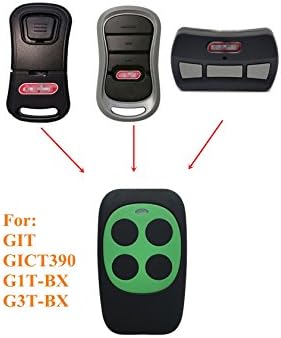 Universal Garage Door Remote Cloner Universal Gate Opener Remote Control Homelink Key Fob Programmable Learning Multi Frequency 280MHZ-868MHZ (1 PC Green)