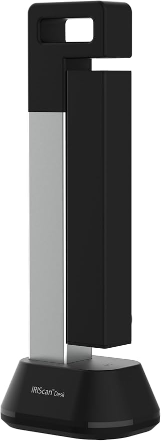 IRIScan Desk Scanner for Laptop Document Camera a4 Scanner- v6business :8MP/12MP visualizer, Library Scanner, Free PDF Editor,Portable Scanner,Book Scanner,AI Curve Flattening-Finger Hiding,Win Mac