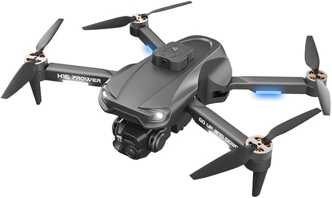 4K Drone with Camera, Brushless Motor, Long Battery Life, 4-Way Obstacle Avoidance, Infrared Night Vision, Gimbal Anti-Shake, One-Key Take Off & Landing, WiFi FPV Quadcopter with Triple cameras