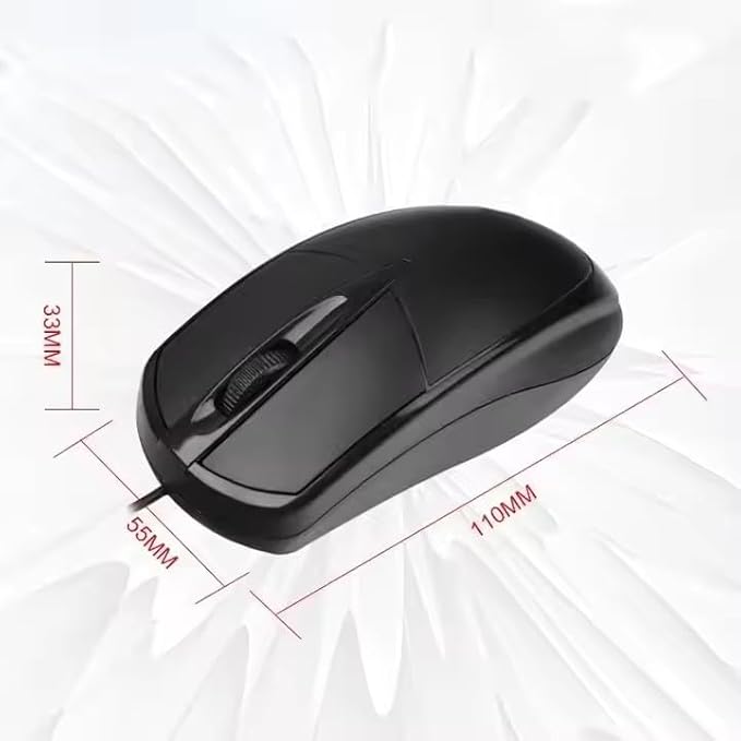 Wired Computer Mouse, USB Optical Mouse for Gaming,Home,Business and Office Work,Black Wire Computer Mice Compatible with Laptop Pc Computer Mac Desktop.