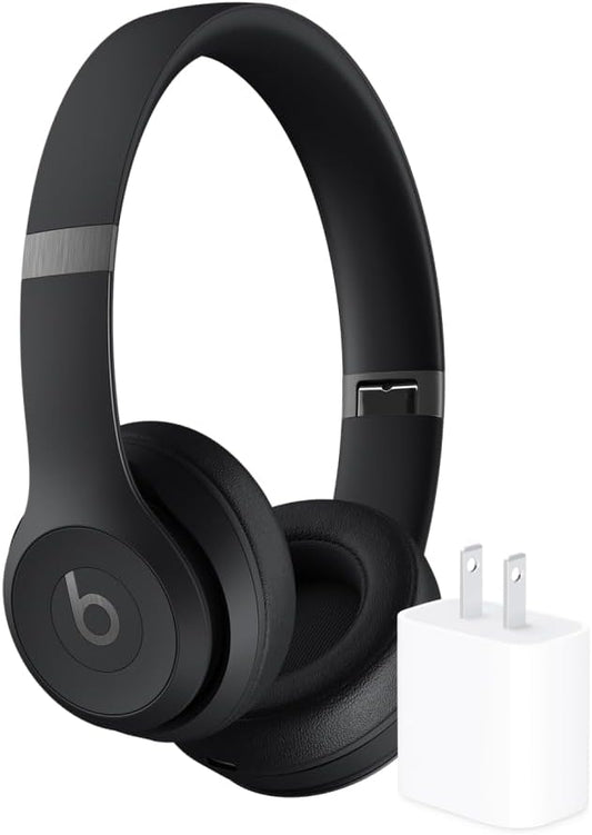 Beats Solo 4 Wireless Headphones with 20W Power Adapter - Matte Black