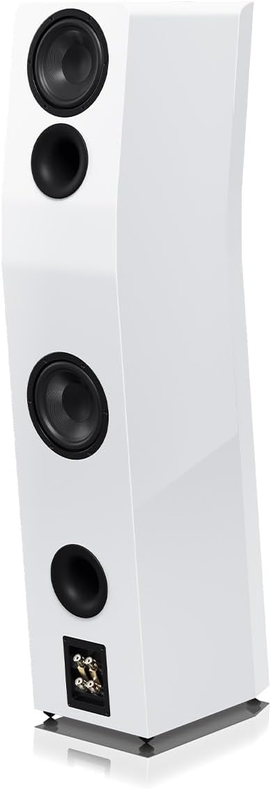 SVS Ultra Evolution Titan 3 Way Tower Speakers with Quad 6.5 Inch Woofers - Pair (Piano Gloss White)