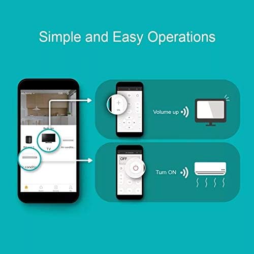 Broadlink RM4 Mini Smart Remote(2.4GHz Wi-Fi Only)- IR Blaster Hub for Smart Home Automation, Infrared TV Air Conditioner Remote Replacement Compatible with Alexa, Google Assistant, IFTTT