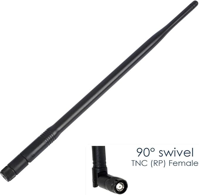 2X RP-TNC Male WiFi Antenna 2.4GHz / 5GHz Omni Dual-Band 6dBi Antennas for Linksys WRT54G Wireless Router Signal Booster Cisco AIRONET Trimble Robotic Total Stations