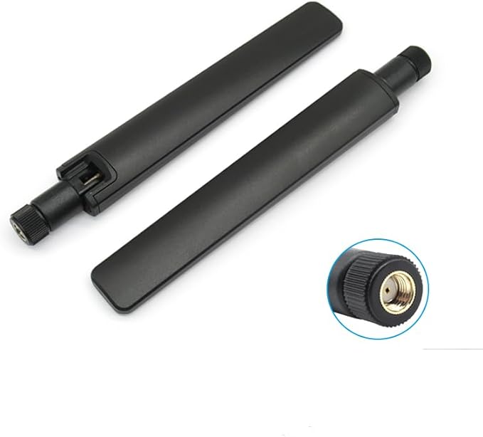 2X Dual Band WiFi 6E 2.4GHz 5GHz 5.8GHz 10dBi MIMO RP-SMA Male Antenna for WiFi Router PCIe Wireless Network 6E Card USB Adapter Security IP Camera Video Surveillance Monitor ASUS RT-AC68u Router