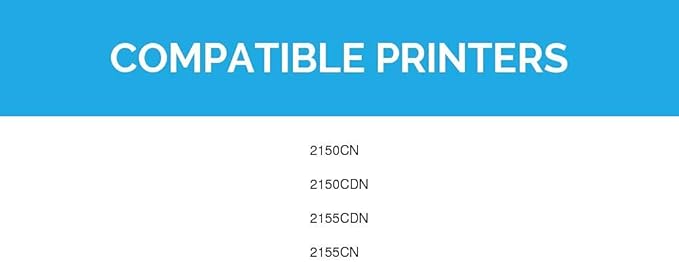 LD Products Compatible Toner Cartridge Replacements for Dell Color Laser 2150 & Dell Multi-Function 2155 High Yield (Black, Cyan, Magenta, Yellow, 4-Pack)