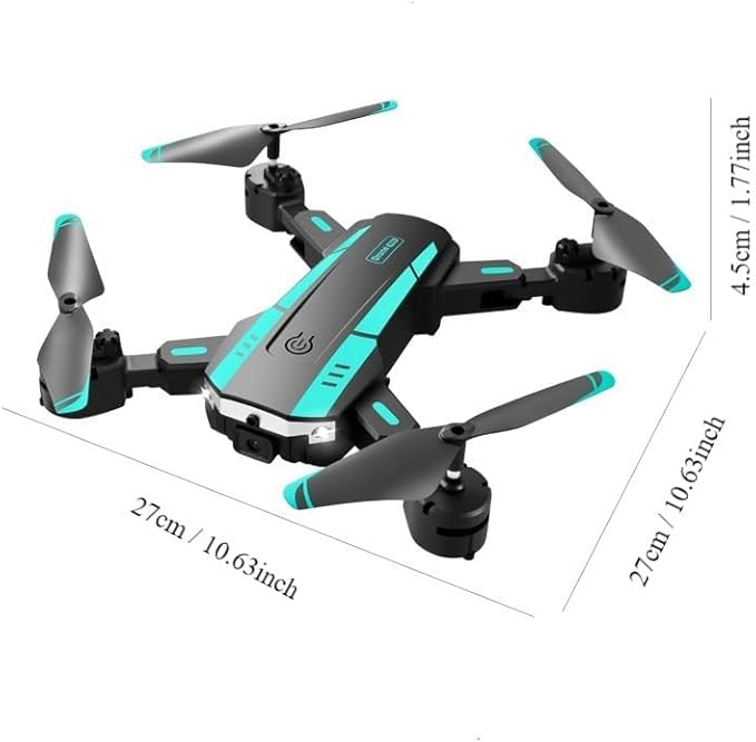 T6 Drone with Dual Camera for Adults Kids, Obstacle Avoidance Drone,RC Quadcopter with Auto Hover & Altitude Hold, Gesture Control,App Controlled,Great Gift for Beginners(Blue)