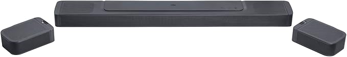 JBL Bar 1000: 7.1.4-Channel Soundbar with Detachable Surround Speakers, MultiBeam™, Dolby Atmos®, and DTS:X®, Black (Renewed)