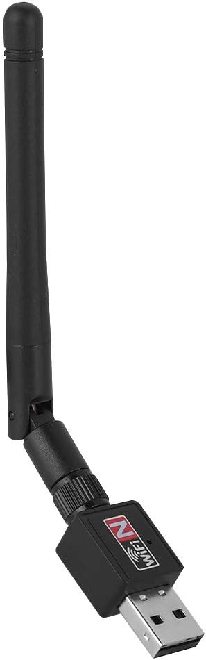 USB WiFi Dongle, 2.4Ghz 300Mbps Wireless USB2.0 Network Card WiFi Adapter Signal Transceiver with Mini Antenna, Support for Windows 2000 / XP / Vista / 7 / 8 / 10 / MAC / Linux