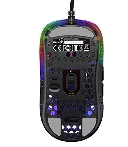 XTRFY MZ1, Ultra-Light Wired Gaming Mouse, Cutting-Edge Pixart 3389 Sensor, Unique Shape for Optimum Aim, Adjustable RGB Lighting, Zy’s Rail Edition