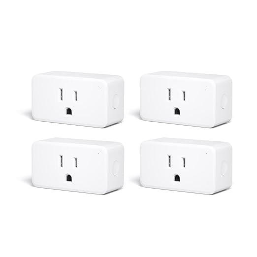 THIRDREALITY ZigBee Smart Plug 4 Pack with Real-time Energy Monitoring,15A Outlet, Zigbee Repeater,ETL Certified,ZigBee Hub Required,Work with Home Assistant,Compatible Echo Devices and SmartThings