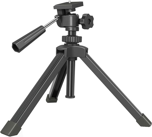Compact Tabletop Tripod for Spotting Scope Monocular Camera Projector, Adjustable Tripod Stand with 1/4-20 Threads