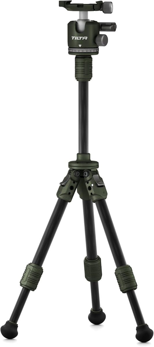 Tilta BT03 Tabletop Tripod | Ball Head with 1-Stage Carbon Fiber Tripod Legs (3KG) (Forest Green, Extendable Edition)