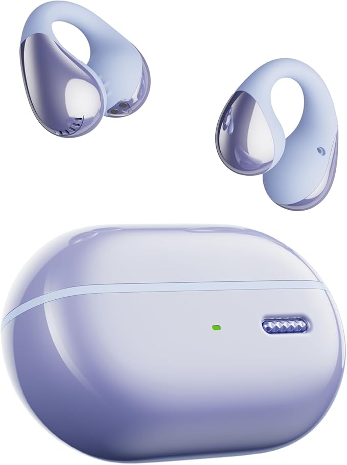 SoundPEATS PearlClip Pro Ear Ultra Open Ear Earbuds Wireless Headphones Bluetooth 5.4 Earphones Clip On Ear Buds with Mic, IPX5 Waterproof, 24 Hrs Play for Running Cycling Fitness