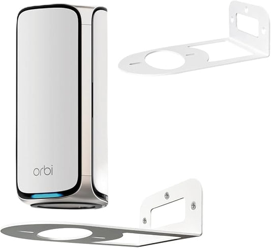 ALLICAVER WiFi 7 Wall Mount Kit, Wall Mount Bracket Sturdy Metal Made Compatible with All WiFi 7 Routers RBE970 RBE870 RBE770 Series and Nighthawk Dual-Band WiFi 7 Router (2 Pack)