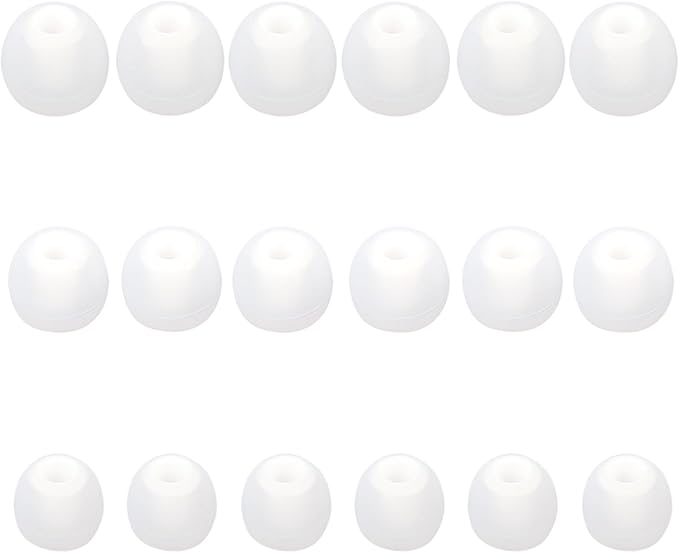 Earbud Replacement Tips Silicone Earbud Tips Ear Tips Fit for in-Ear Headphones (Inner Hole 3.8mm -5.1mm) Earbud Rubber Tips Earbud Covers 9 Pairs