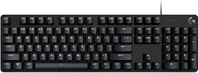 Logitech G413 SE Full-Size Mechanical Gaming Keyboard - Backlit Keyboard with Tactile Mechanical Switches, Anti-Ghosting, Compatible with Windows, macOS - Black Aluminum