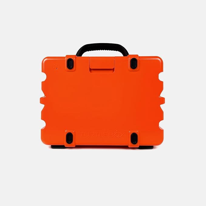 Turtlebox Original Gen 3: Portable Outdoor Bluetooth Speaker – Ultra-Loud (120dB), Waterproof (IP67), Rugged, Impact-Resistant, 3-Day Battery | Party Mode: Unlimited Pairing Stereo, Orange/Hot Pink