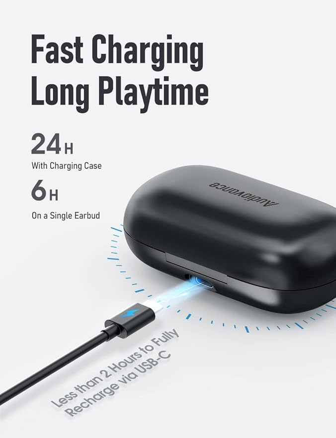 Speed 301 Wireless Earbuds Bluetooth Headphones for Workout Running Sports, Secure & Comfort Fit Ear Buds for iPhone and Android (SP301)