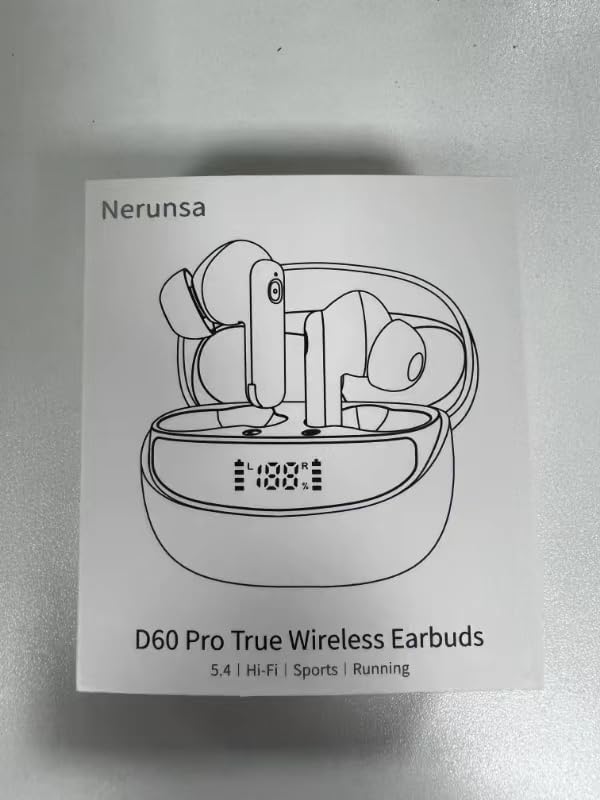 Wireless Earbuds, Bluetooth 5.4 Headphones with 4 ENC Noise Cancelling Mic, 45Hrs Playtime Wireless Headphones HiFi Stereo Deep Bass, in Ear Earbuds IP7 Waterproof, Bluetooth Earphones for Android iOS