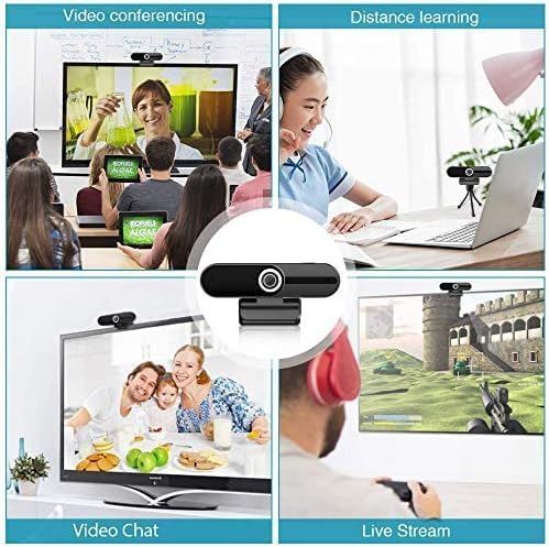 4K Webcam, HD Webcam 8MP- Laptop PC Desktop Computer Web Camera with Microphone, USB Webcams for Video Calling Recording Streaming Video Conference, Webcam with Mini Tripod,Privacy Shutter.