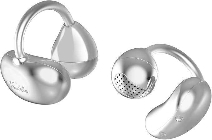 MUZEN Open Ear Headphones, Trickle 4g Lightweight Wireless Bluetooth 5.4 Clip On Earbuds with 38H Playtimes, Fit Comfort Sport Ear Clip Earbuds, Hi-Fi Earphones for Fintness Running Workout