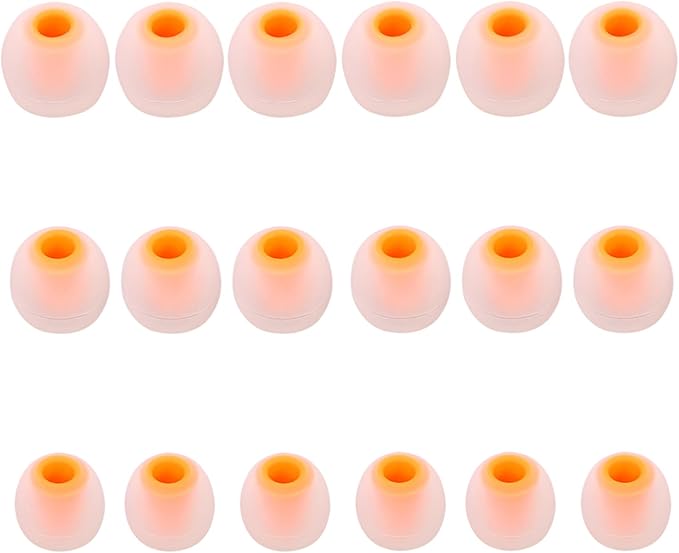 Earbud Replacement Tips Silicone Earbud Tips Earbud Covers Fit for in-Ear Headphones (Inner Hole 3.8mm -5.1mm) Earbud Rubber Tips Eartips 9 Pairs S/M/L