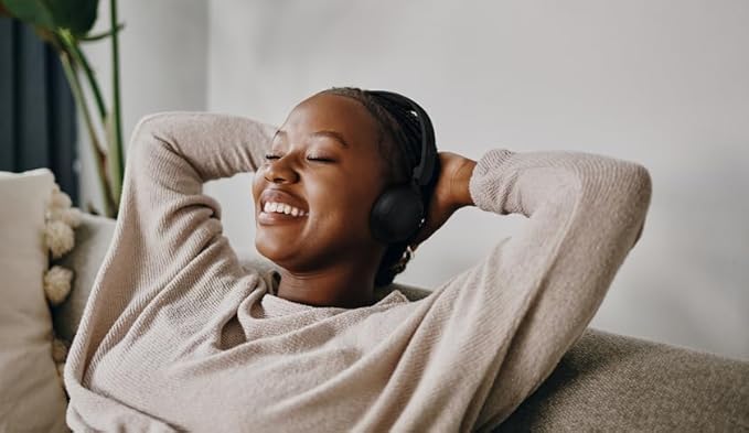 PHILIPS H2209 Wireless Headphones,On-Ear Bluetooth Headphones, Dynamic Bass, Sound Signature,Clear Call,25H Battery Life,Fast Charging,Soft Ear Cups,Bluetooth 5.4,Compact Design,Light,Matte Black