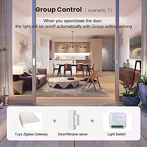 Zigbee Switch Controller Module,Mini 1 Gang 1/2 Way,DIY Smart Light Switch,Works with Ewelink Tuya Zigbee hub, SmartThings, Alexa, Google Home