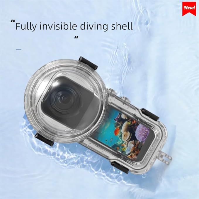 Waterproof Case for Insta360 X5 Underwater Dive Case，for Insta 360 X5 Accessories (60M)