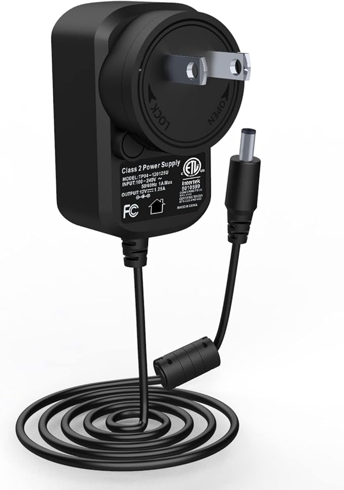 15W Echo Replacement Power Cord for Amazon Echo Dot,Echo Dot 3rd Generation,Fire TV Cube Cord,Dot with Clock,6.6Ft Cable Charger AC Power Adapter