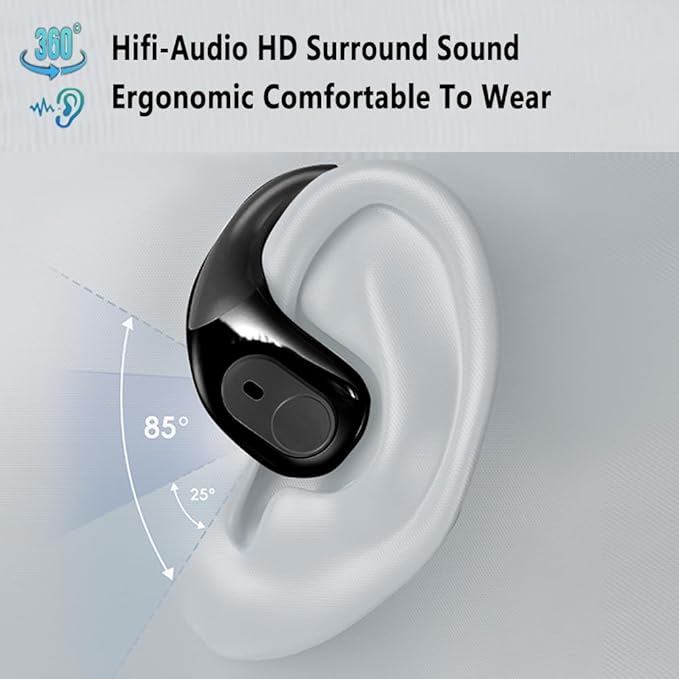 Ai Translator Earbuds Translation Headphones Real-Time 144 Languages with Online & Offline Adjustable Ear-Hook 36H Playtime Perfect for Travel & Business