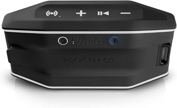 Fender x Teufel ROCKSTER GO 2 Portable Bluetooth Speaker – Powerful Sound, Rugged, Waterproof, 28 Hour Battery, Carrying Strap for Outdoors and Travel