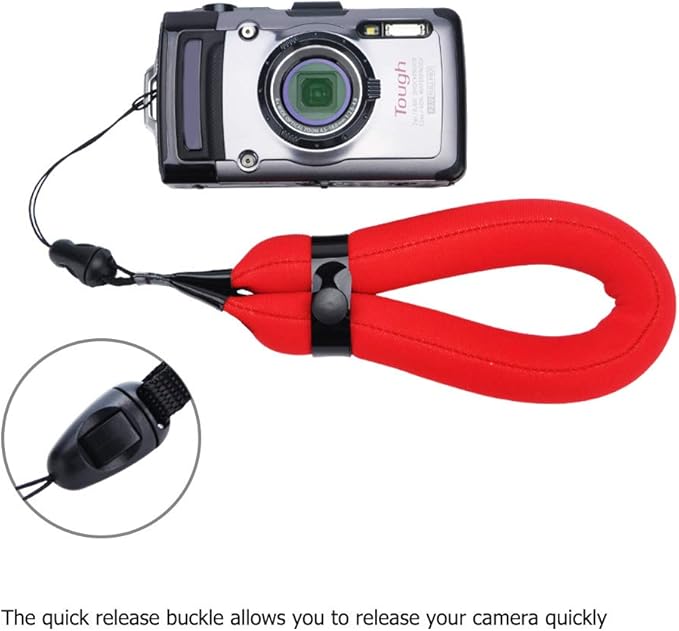 2 Pack Waterproof Camera Float Strap for Olympus TG-7 TG-6 TG-5 TG-4 TG-870 TG-860 Kodak PIXPRO WPZ2 Nikon W300 W150 W100 AW120 AW110 Fuji Fujifilm XP140 XP130 XP120 XP90 XP80 & More Underwater Camera