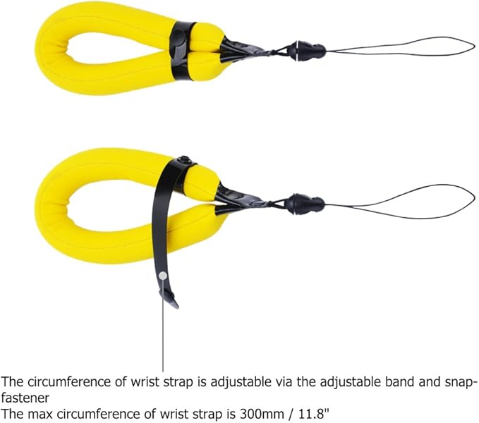 2 Pack Waterproof Camera Float Strap for Kodak PIXPRO WPZ2 Fuji Fujifilm XP140 XP130 XP120 XP90 XP80 GoPro Hero 13 12 11 10 9 8 Olympus TG-7 TG-6 TG-5 TG-4 TG-870 Nikon W300 W150 W100 AW120 & More
