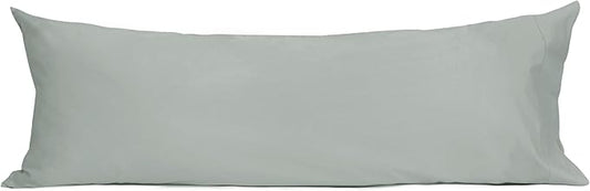 Sunflower Body Pillowcase 100% Cotton Long Pillow Cover/Case Envelope Closure 1 Pack, 21×54 inches Storm Gray, Soft and Breathable