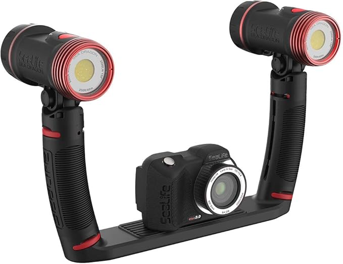 SeaLife Micro 3.0 Pro Duo 5000 Set Underwater Camera & Dual Light Set for Photography and Video, Easy Set-up, Wireless Transfer, Includes Travel case
