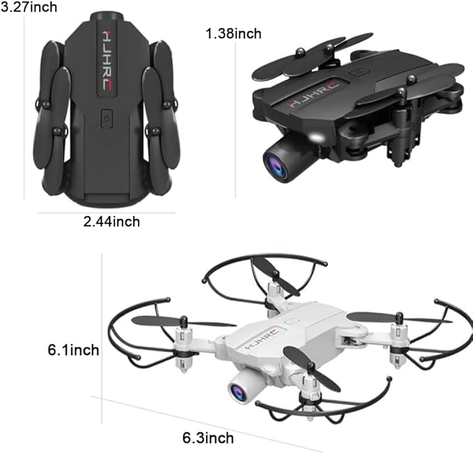 Lozenge Drone Super Small Mini Drones with Camera for Adults 1080P Drones for Beginners RC Helicopter Quadcopter Toy UAV Altitude Hold Trajectory Flight