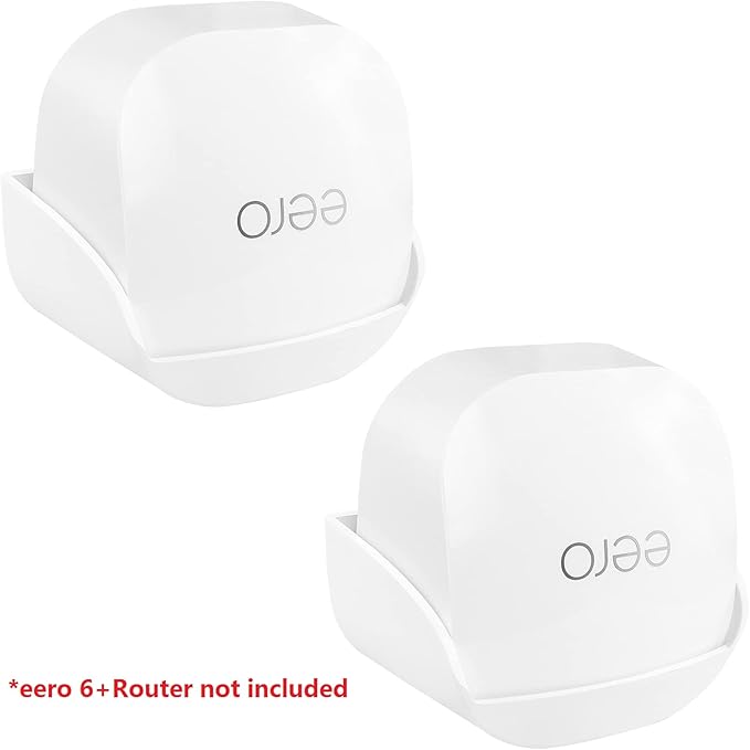 Wall Mount for eero 6 Plus Dual-Band Mesh Wi-Fi 6 (Strongly Adhesive Two-Way Installation, 2 Pack)