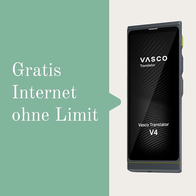 Vasco V4 Language Translator Device | 112 Languages | Free Lifetime Internet in Almost 200 Countries | Pearl White